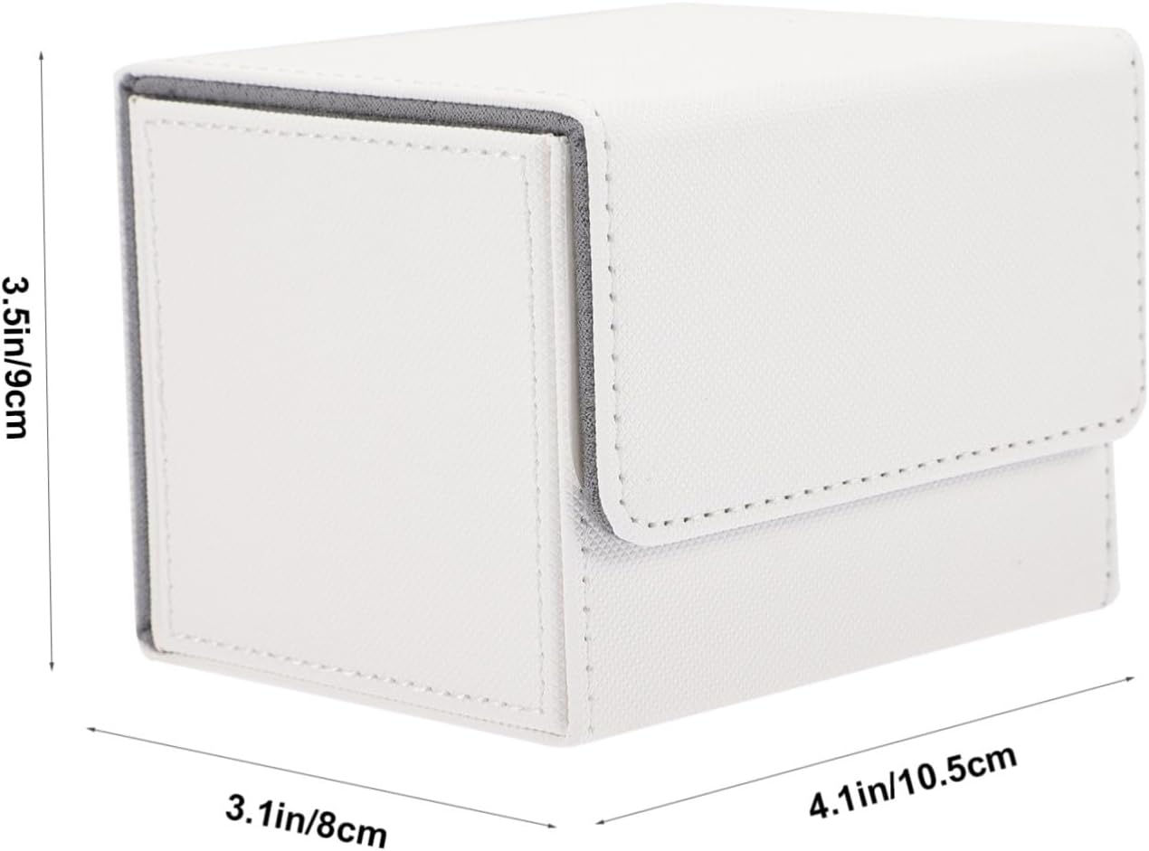 Card Desk Box for Poker Cards, PU Scratch Resistant Portable Organizer image 2