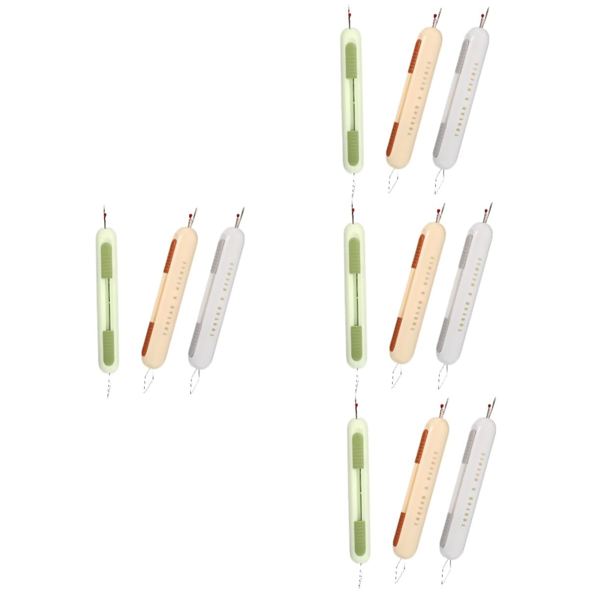 SHINEOFI 12pezzi Needle Threader e Seam per Facili Usare per Cucitura Mano e Rimozione