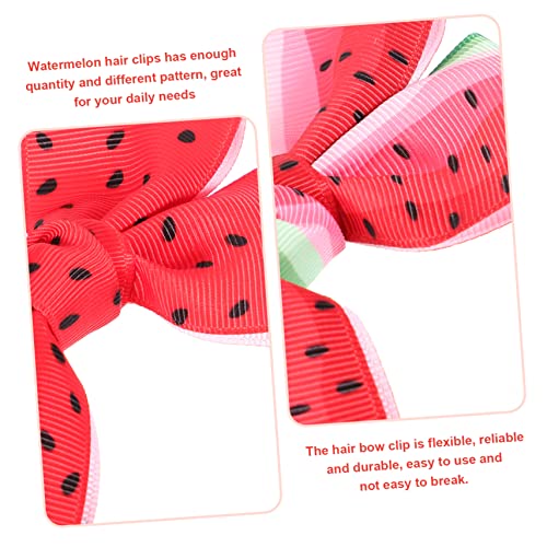 Barrettes pastèque aux finitions soignées pour enfants - 4