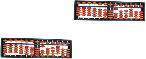 Abaodam 2pcs 13 Abacus para niños Abacus aritmético Soroban Abacus Herramienta Pequeña