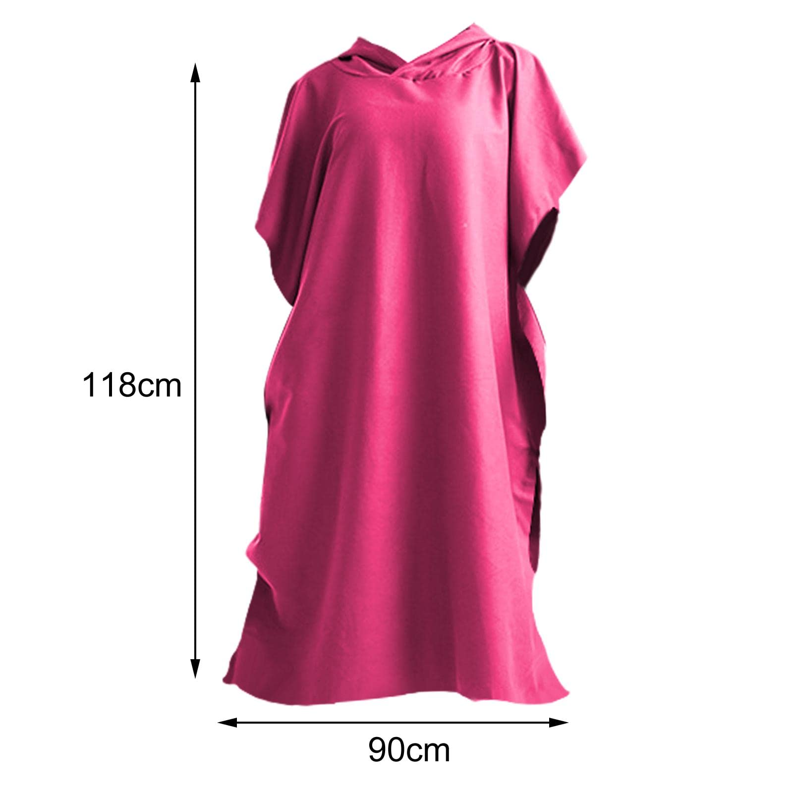 harayaa Poncho de Plage à Capuche, Peignoir de Sport en Microfibre Absorbante pour Plus de Confort et de Praticité, Idéal pour La Natation et Les