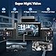 Adelagnes Dashcam Auto Vorne Hinten mit WiFi,Dash Cam Auto Kamera 3,18 IPS Bildschirm,Kostenlose 64 GB Karte,Nachtsicht,G Sensor,Loop-Aufnahme,170°Weitwinkel WDR