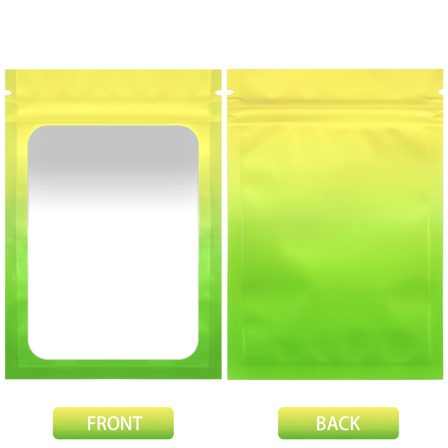 Paquete 100 Bolsas Resellables Plástico Poliéster Negro Mate | Meses