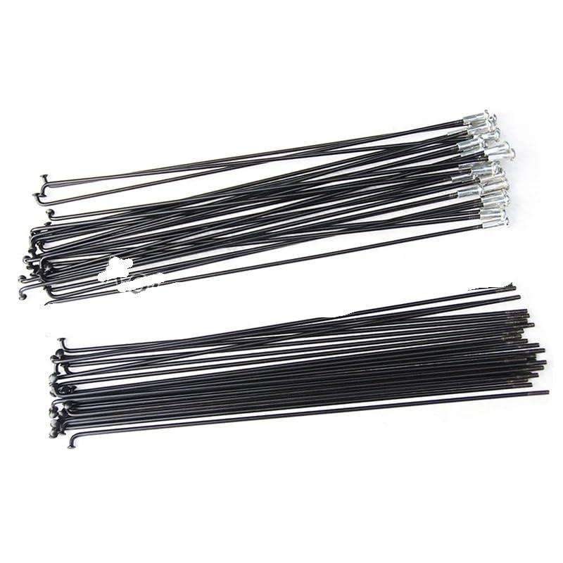 25Pcs 13G Raggi Della Bicicletta Con Nipples Nero Acciaio Montagna/Bici Da Strada 2.3mm Ad Alta Resistenza Raggi Della Bicicletta Elettrica