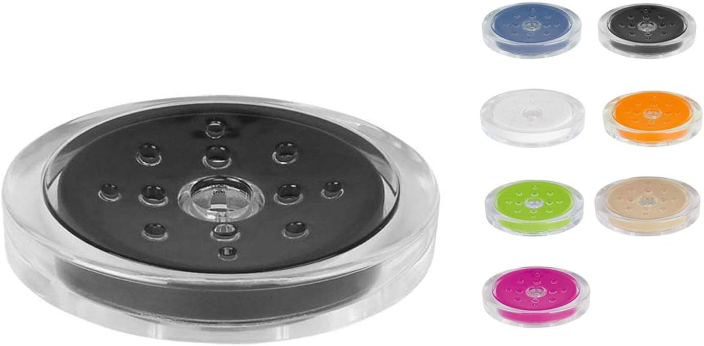 Spirella Sydney Acryl Soap Dish Acrylic Black 2.3 cm x 13 cm, 3,0 x 10,0 x 13,0 cm