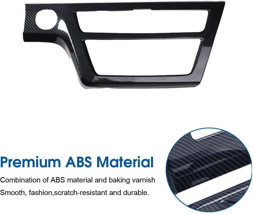 XITER ABS Carbon Fiber Style Center Console Air Conditioning Knob Panel Cover Trim Car Accessories For Hyundai Sonata 2015-2017