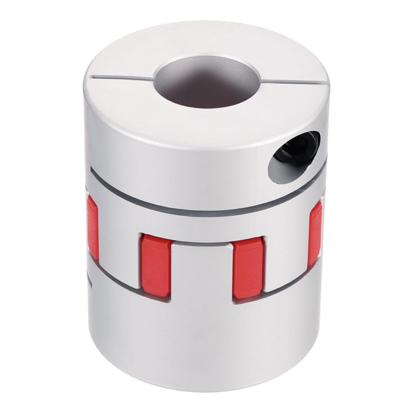 QUARKZMAN Acoplamiento de eje de aluminio de 20 mm a 28 mm, acoplamiento flexible de araña L66mm x D55mm, acoplador de eje de araña para impresoras 3D, codificador DIY, máquina fresadora CNC