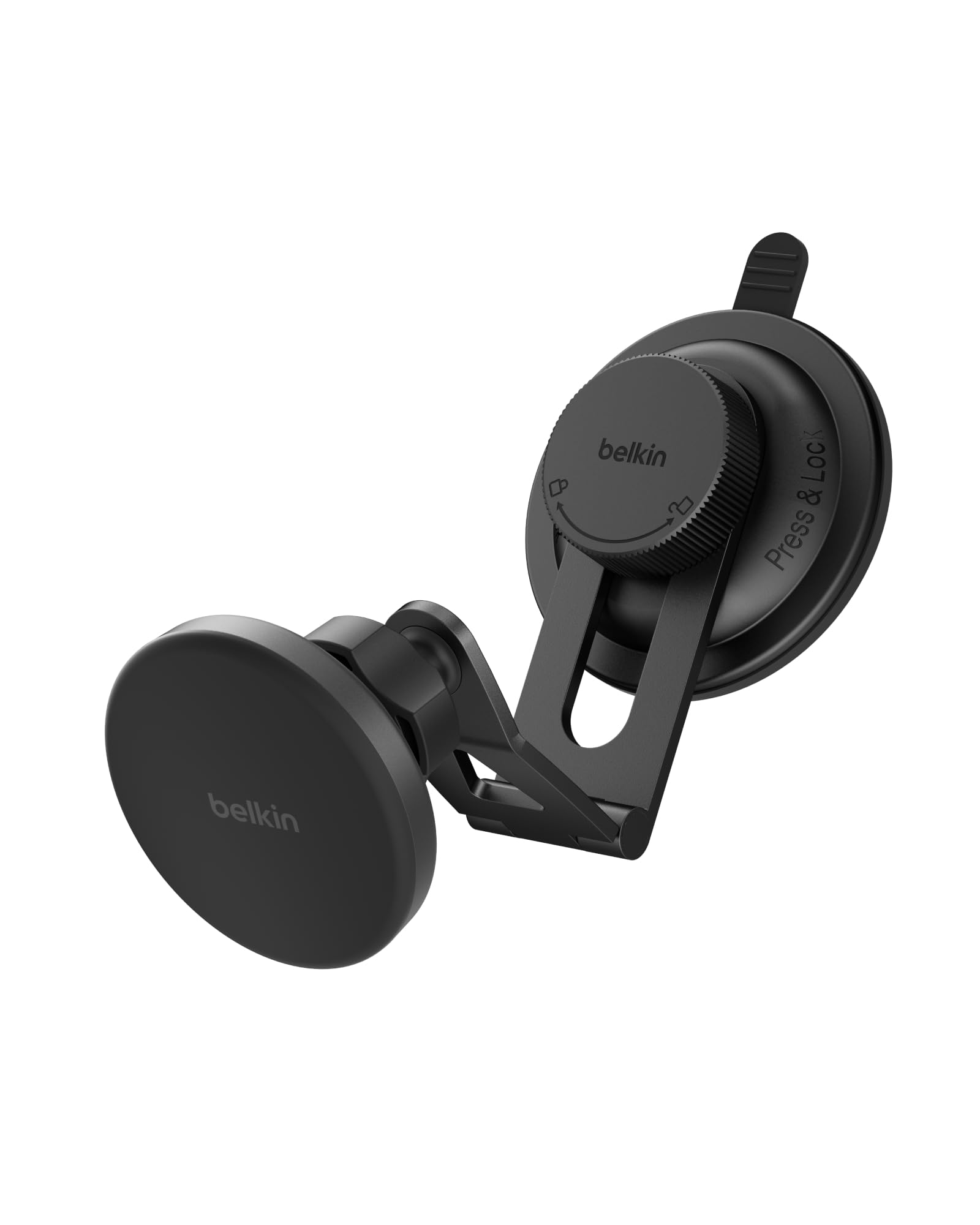 Belkin BoostCharge Bezprzewodowa Ładowarka Samochodowa Qi2, Magnetyczny Uchwyt na Kratkę Nawiewu z Kablem USB-C, Zgodny z MagSafe, do Szybkiego Ładowania Telefonów iPhone, Galaxy, Pixelsnap – Czarna