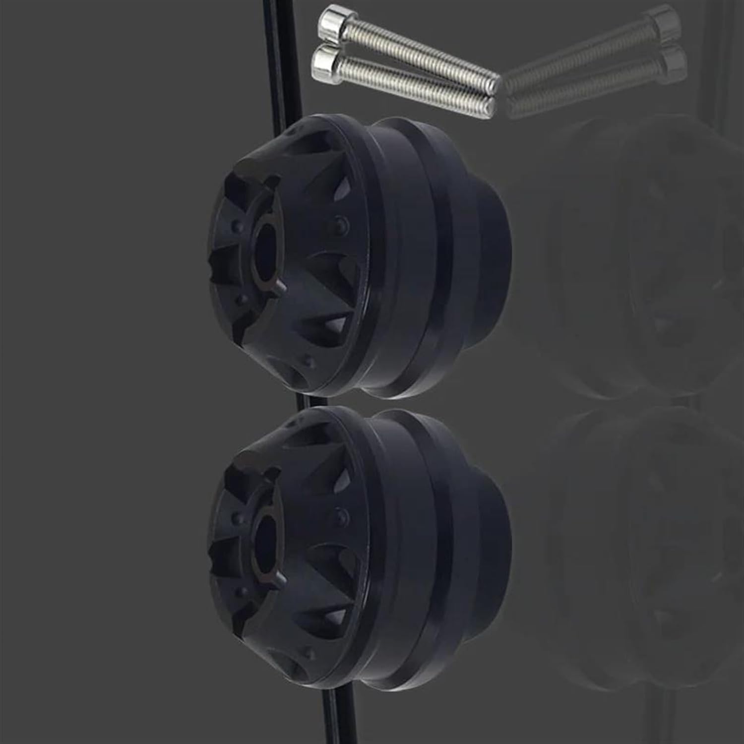 Motorcycle Wheel Protector For Ducati 749 2003 2004 2005 2006 2007 Motorcycle Axle Sliders Protector Front Rear Wheel Fork Falling Guard Pads(Front Silver)