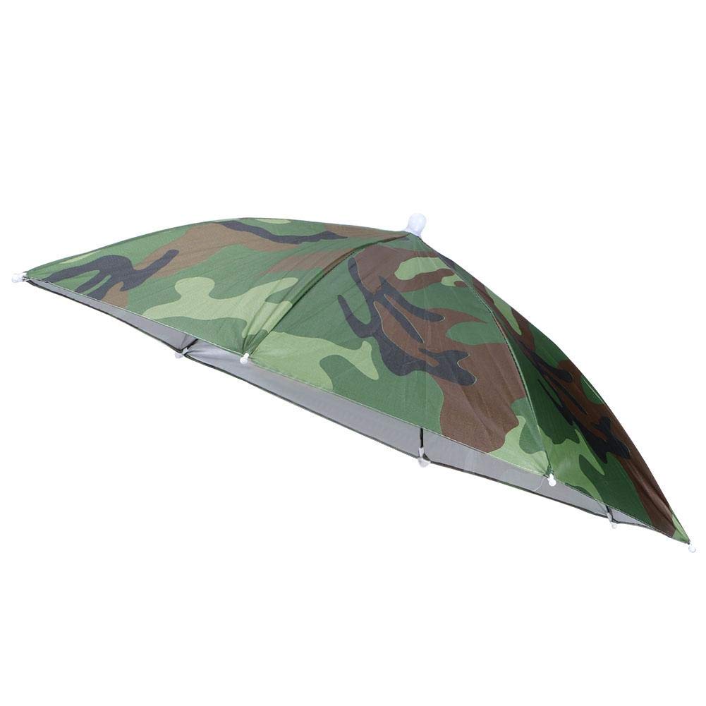 Fdit Ombrello Color Mimetico Cappello Pesca Cappello da Sole Bambini e Adulti per attività all'aperto Escursionismo Pesca Campeggio Festival Uso del Partito Copricapo Ombrello