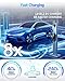 EVDANCE Level 2 EV Charger for Tesla, 40A 240V 9.6kW Portable NACS EV Charger with NEMA 14-50 Plug 25FT Cord, Adjustable Current/Timing Delay Electric Car Charger Compatible with Nacs Model 3/Y/S/X