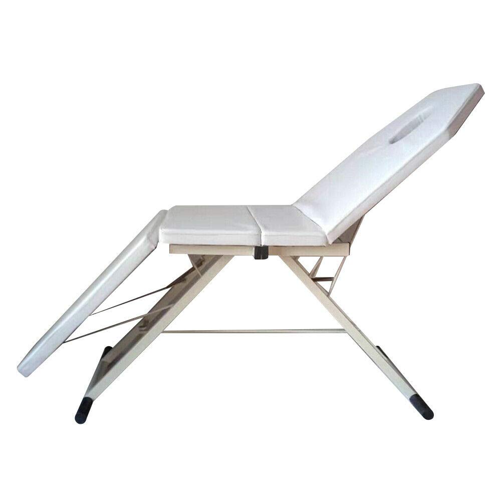 Mesa de masaje plegable portátil, mesa de masaje, cama de belleza, tatuaje profesional de belleza, spa, reiki, portátil, plegada, 3 secciones, hecha de espuma de célula fina