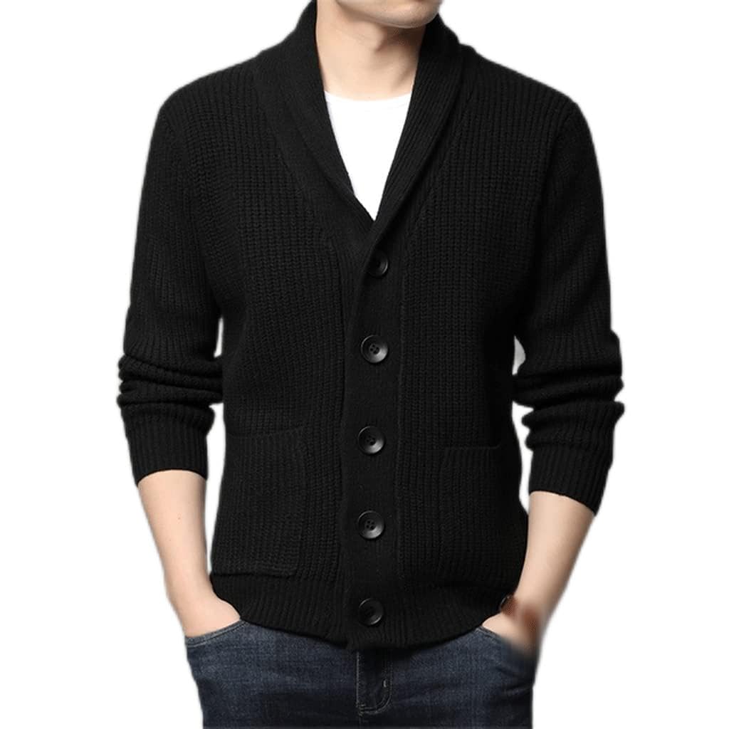 Veste pull tricot torsadé épais en laine pour homme grande taille XXXL couleur argent