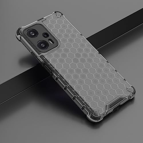 Image of Glasgow Back Case Cover Compatible with [ Poco F5 5G ] (Stylish Design) - Black