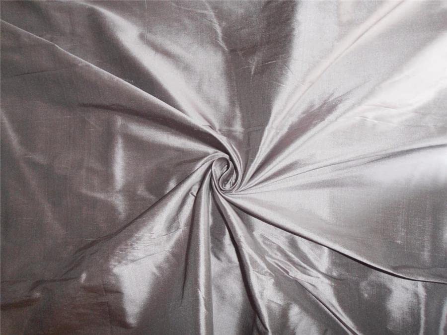 Soie Dupioni 137 cm mauve poudré le tissu poétique sans flammes pour vos souvenirs