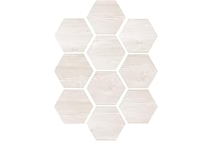 10 Hexagon Floor Stickers, Peel and Stick Self Adhesive Vinyl Non-Slip Decals for Home Decor