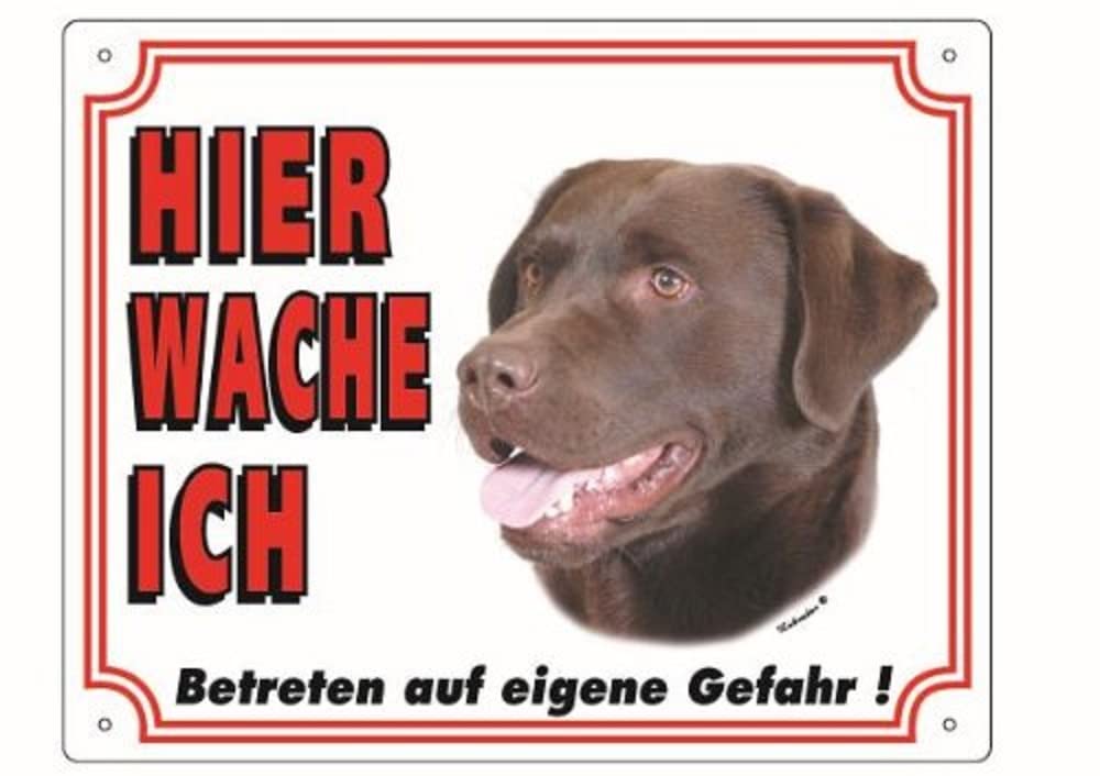 Nobby 93209 Warning Sign Labrador dunkel
