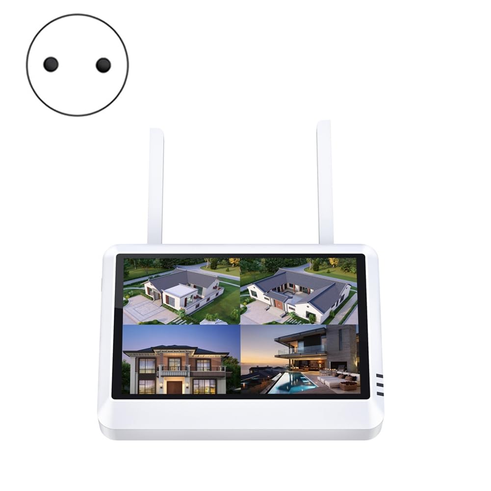 Monitor NVR inalámbrico 8 CH 7 LCD con WiFi Home Recordersystem 265 EU Plug Videovigilancia