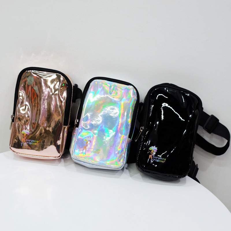 Holographic Thigh Bag, Rose Gold - Image 4