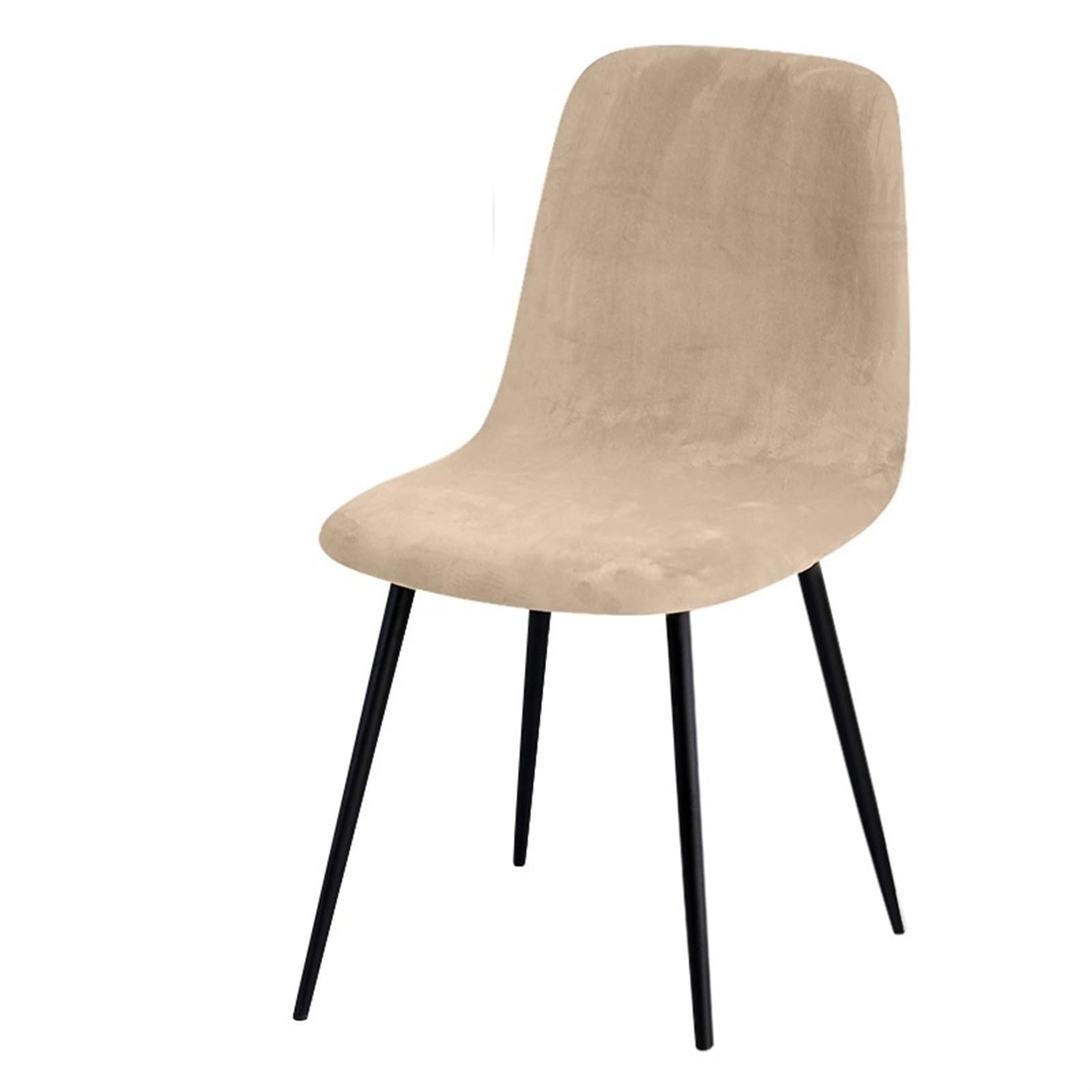 Chair Covers Velvet Fabric 23 Colors Short Back Chair Cover Small Size Chair Covers Bar Chair Seat Case For Dining Room Home 1/2/3/4 Pcs (Color : 3779D-01, Size : 4 Pieces)