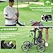 EASEGO Golf Push Cart 4 Wheel : Golf Walking Carts with Phone Holder/Cup Holder/Umbrella Holder/Foot Brake/Cooler Basket 4 Wheel Superlite Golf Pull Cart All-Terrain Golf Caddy Carts(Gray)