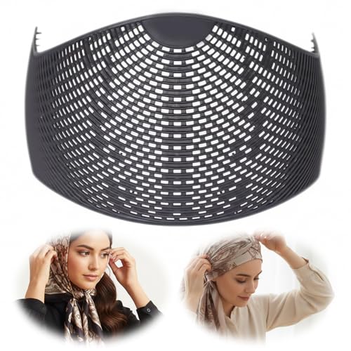 Serre-Tête Léger en Nylon pour Hijab Musulman avec Doublure Antidérapante, Maintien Élastique Sécurisé, Accessoires de Port Simple, Accessoire Portable pour Femmes et Filles Musulmanes au Quotidien