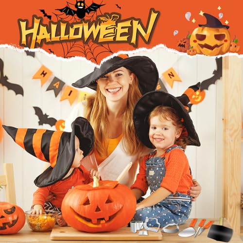 MYUPDALIN Halloween Pumpkin Carving Kit, Pieces Pumpkin Carving Tools with Stainless Steel Carve Stencils, Hammer, Pumpkin Carving Knife (28pcs Pumpkin Carving Kit) — view 6