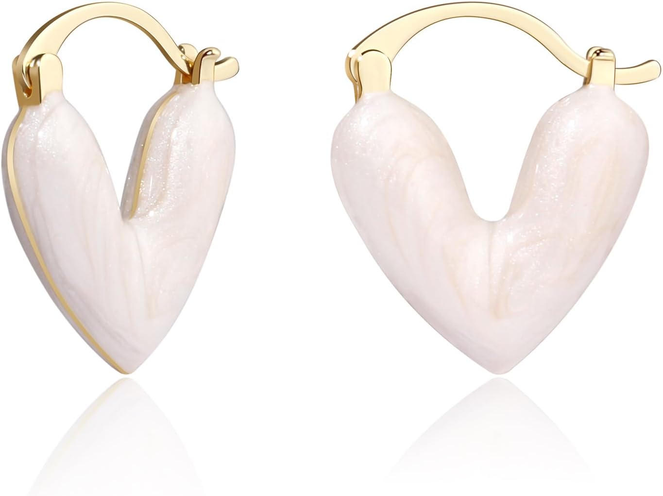 Small Gold Chunky Huggie Hoop Earrings, 14K Gold Plated Thick Huggie Earring, Lightweight Chunky Gold Hoops Earrings for Women