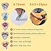 Cobahom 45pcs Guitar Picks Premium Celluloid Guitar Pick with Velvet Bag Thin Medium Heavy Thickness for Acoustic, Electric Guitar, Bass, 0.46mm, 0.71mm,1mm (Graffiti)