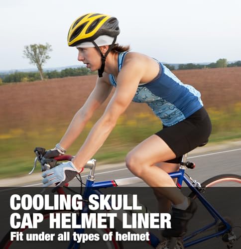 Image of MELASA Cooling Skull Caps Helmet Liner, Lightweight Mesh Under Helmet Cycling Motorcycle Hard Hat Sweat Liner for Men Women
