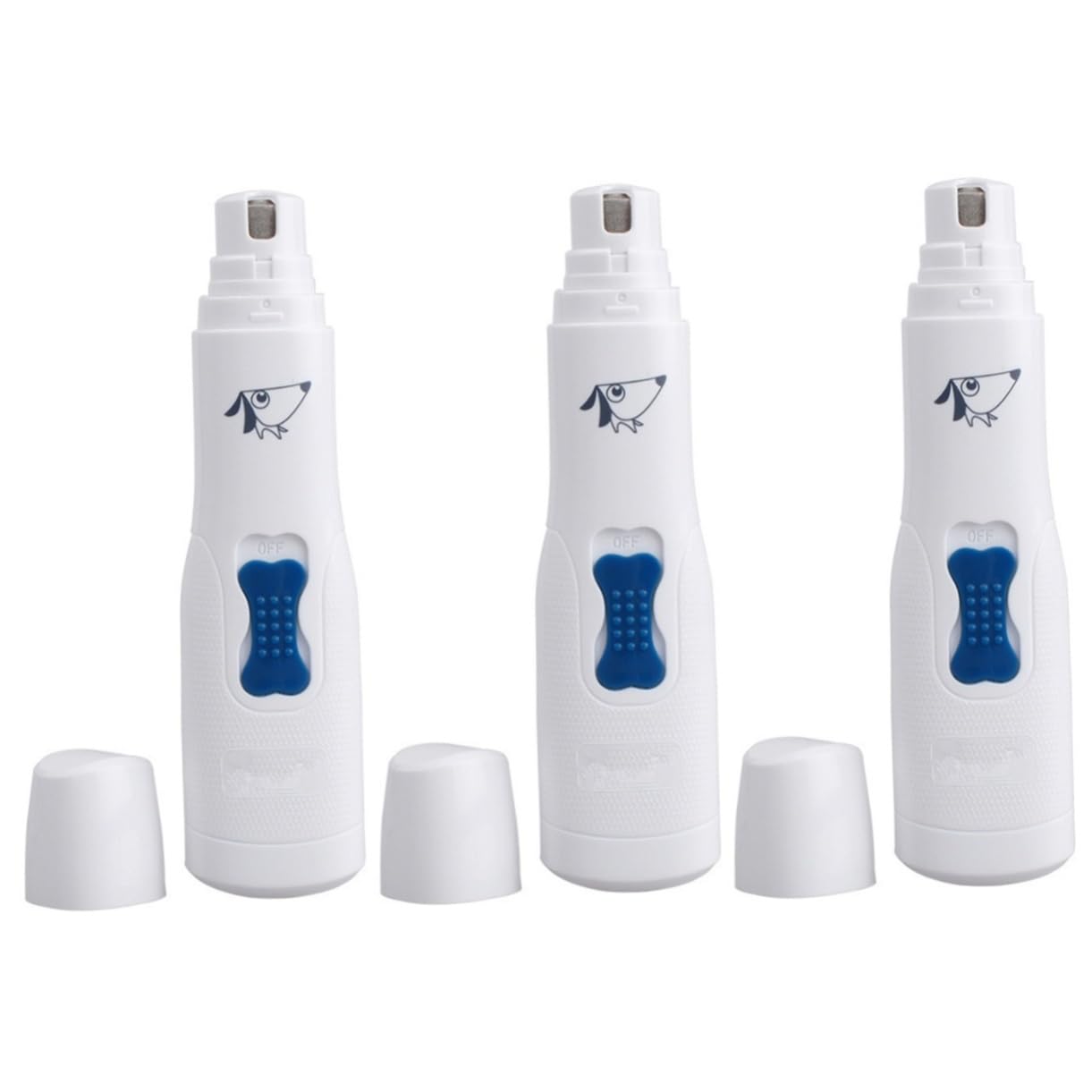 Toddmomy 3 Piezas cortaúñas eléctrico para Mascotas Mascota eléctrica Clavo eléctrico para Perros clíper Amoladora de uñas eléctrico para Mascotas eléctrico para Perros