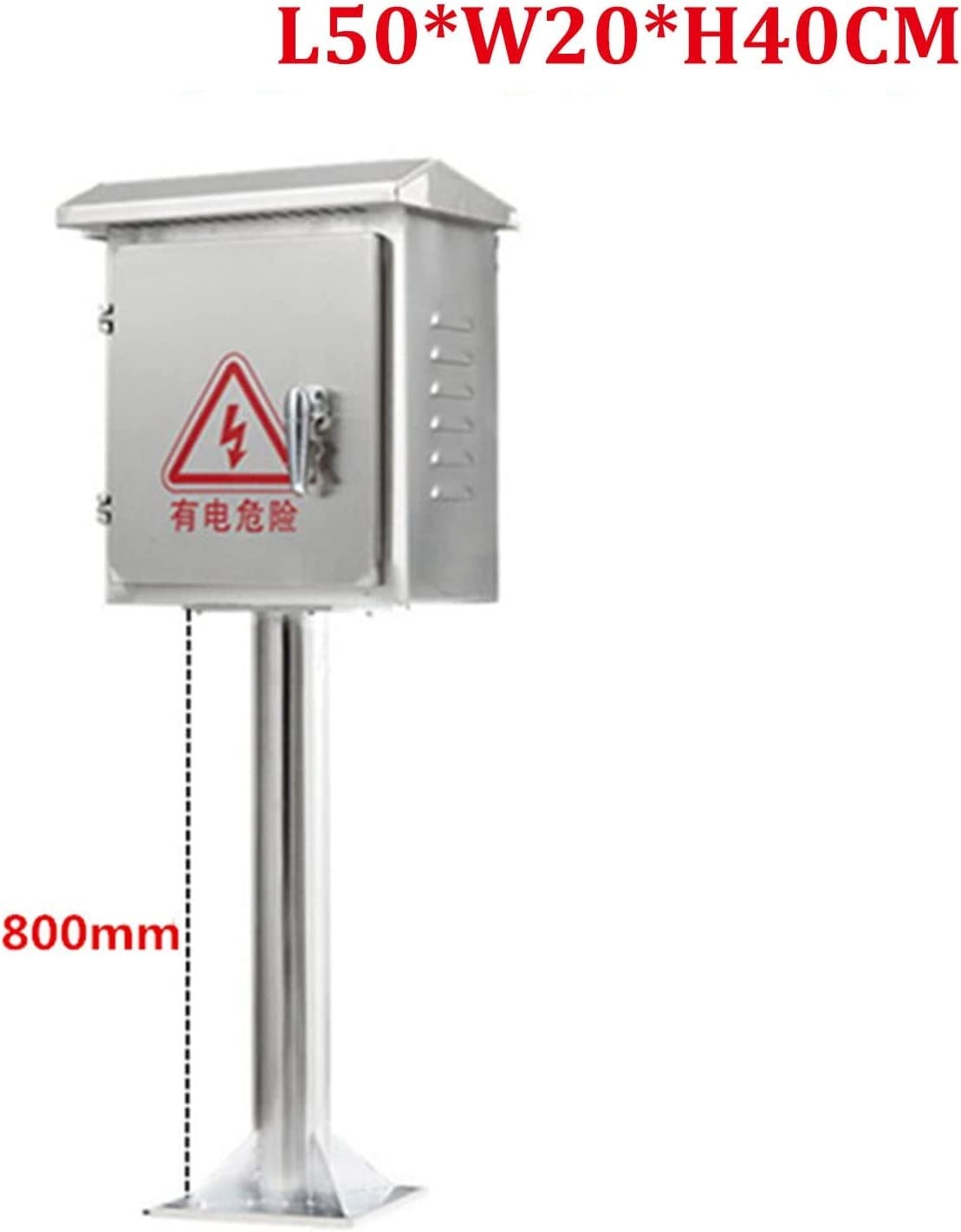 Anschlusskästen Elektrische Bodenmontierter Elektrischer Anschlusskasten For Den Außenbereich, IP67, Regensicheres, Universelles Elektrisches Projektgehäuse, Edelstahl-Verteilerkasten, Steckdosen-Lade