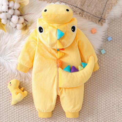Baby Dinosaur Onesie Costume Halloween Infant Dinosaur Dress Up Outfit — view 4