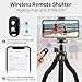 Aureday Phone Tripod, Flexible Tripod for iPhone and Android Cell Phone, Come with Wireless Remote and Clip for Video Recording/Vlogging/Selfie