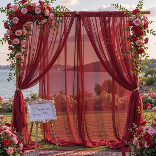 Tela para arcada de boda Shillance 29 in x 20 ft miniatura 2