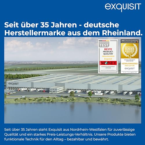 Exquisit Einbau-Geschirrspüler, 12 Maßgedecke, 49 dB(A), 6 Programme, Startzeitvorwahl, Aquastop, höhenverstellbarer Geschirrkorb, EGSP56312-E-030E silber