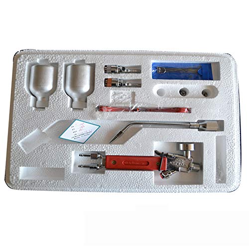 LeTkingok Metal Powder Spray Welding Torch Oxygen Acetylene Flame Welding Gun 430mm (QH-1/h)