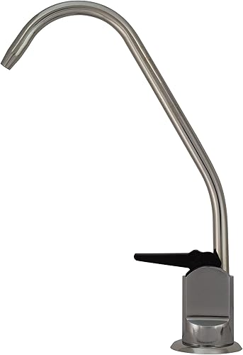 Miniatura 2 de Metpure Agua potable de ósmosis inversa de largo alcance, sin espacio de aire, sistema de filtración de agua, boquilla dispensadora (cromado) con