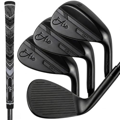 Ase Premium Cm-1 Golf Wedge Set In Black
