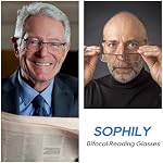 3 Pack Bifocal Reading Glasses for Men Metal Half Frame Bi-focal Readers Clear Top Far/Near Dual-use Eyeglasses