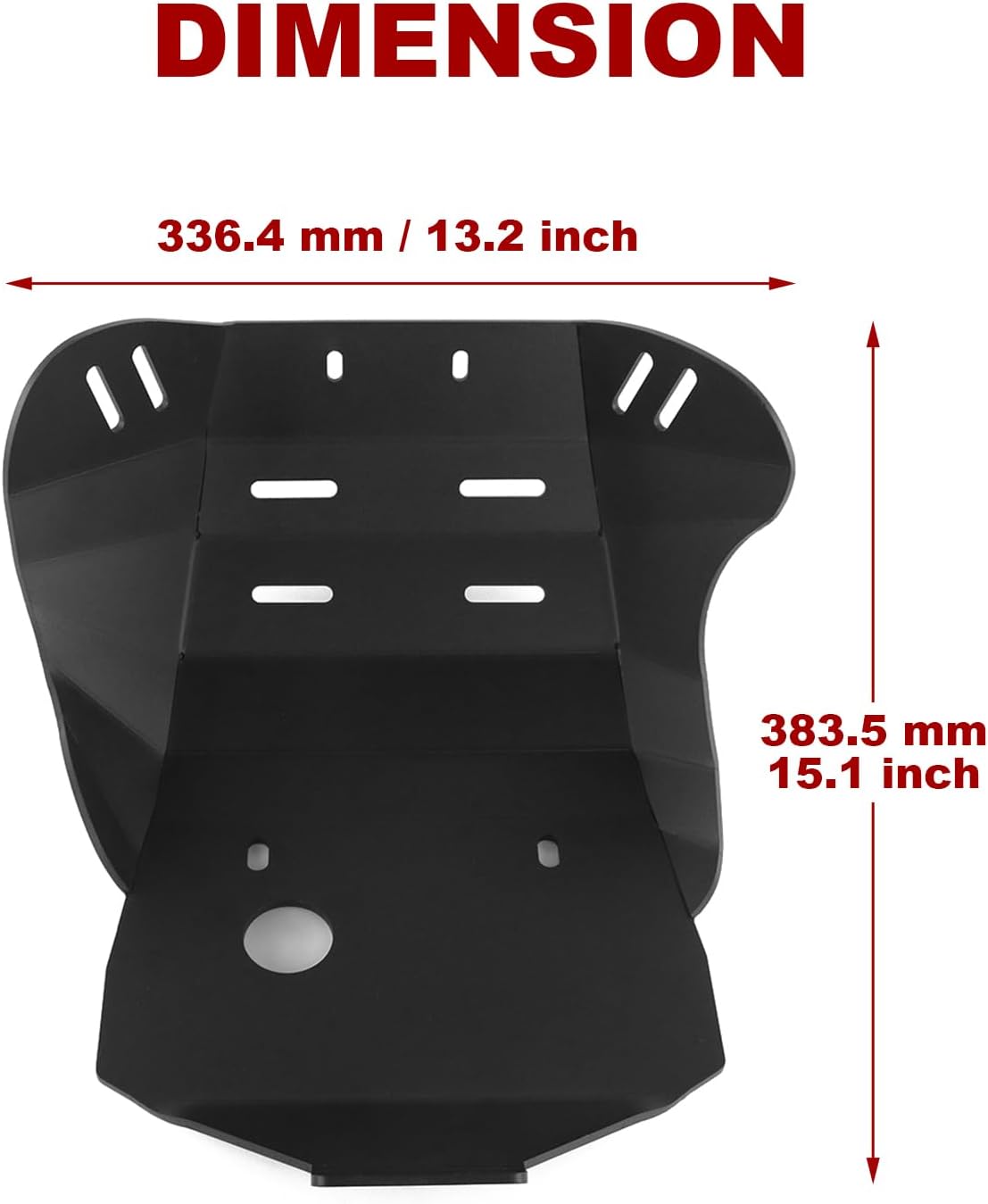 4mm Thick Skid Plate Fit for CRF250F 2019-2025 | Fit for 2019 2020 2021 2022 2023 2024 2025 CRF 250F Skid Plate Motorcycle Bottom Engine Guard Protector Crash Plate Cover