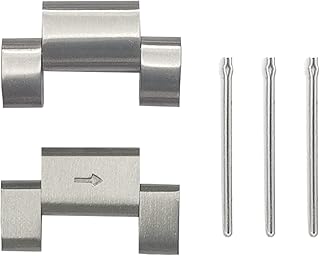 ZPJPPLX 2 Pack 20mm Metal Watch Band Connection for Fitbit Versa 4/Sense 2/Versa 3/Sense and Other 20mm Stainless Steel Watch Bands,Silver