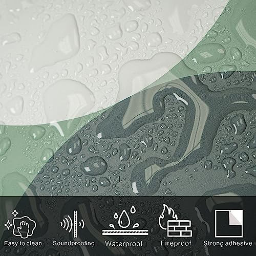 Colamo Luxury 8”X8” Swatch Matte Green Peel & Stick Ambience Wall Backsplash Decorative Tile,Self Stick On Wall Tiles For Vanity,Kitchen Backsplash,Adhesive Faux Ceramic Tiles For Bathroom,Accent Wall #TOP4