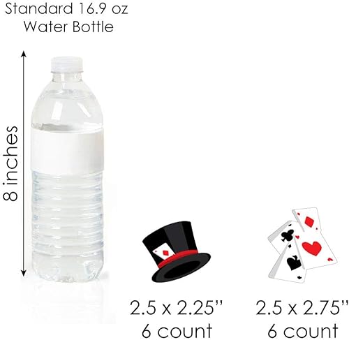 Miniatura 8 de Big Dot of Happiness Ta-Da, Magic Show  Decoración de cupcakes  Juego de envoltorios mágicos para cupcakes y selecciones de golosinas  Juego de 24