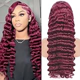 XNJ 1B/33 Lace Front Wigs Human Hair 13x4 Dark Root Reddish Brown Body Wave Wigs Human Hair for Women 150% Density Wig Omber Reddish Brown Lace Front Wig Pre plucked with Baby Hair 18 Inch