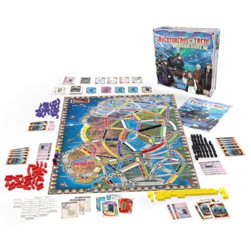 Jeu de société Asmodee Aventureros al Tren Aurora boreal multijoueur stratégie - vue 4