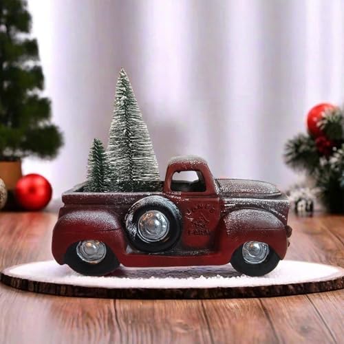Camión de Navidad decorativo nostálgico para revivir tradiciones en casa 5