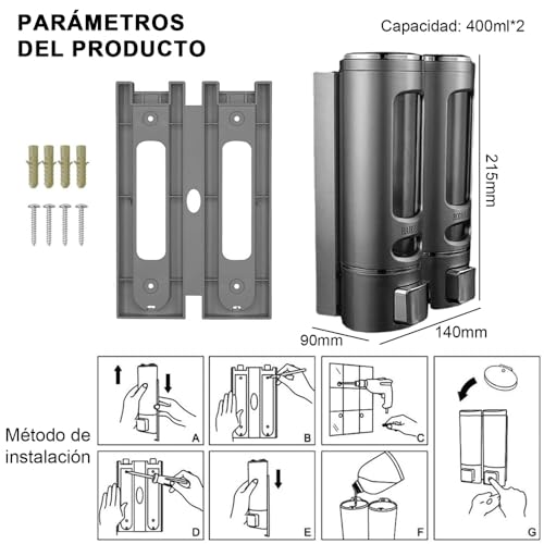 Encuentra la mejor selección de Dispensador de jabon pared para comprar hoy. 23 Imagen adicional