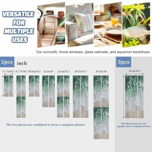 Película decorativa estática para ventana 19.6 x 39.3 pulgadas miniatura 3