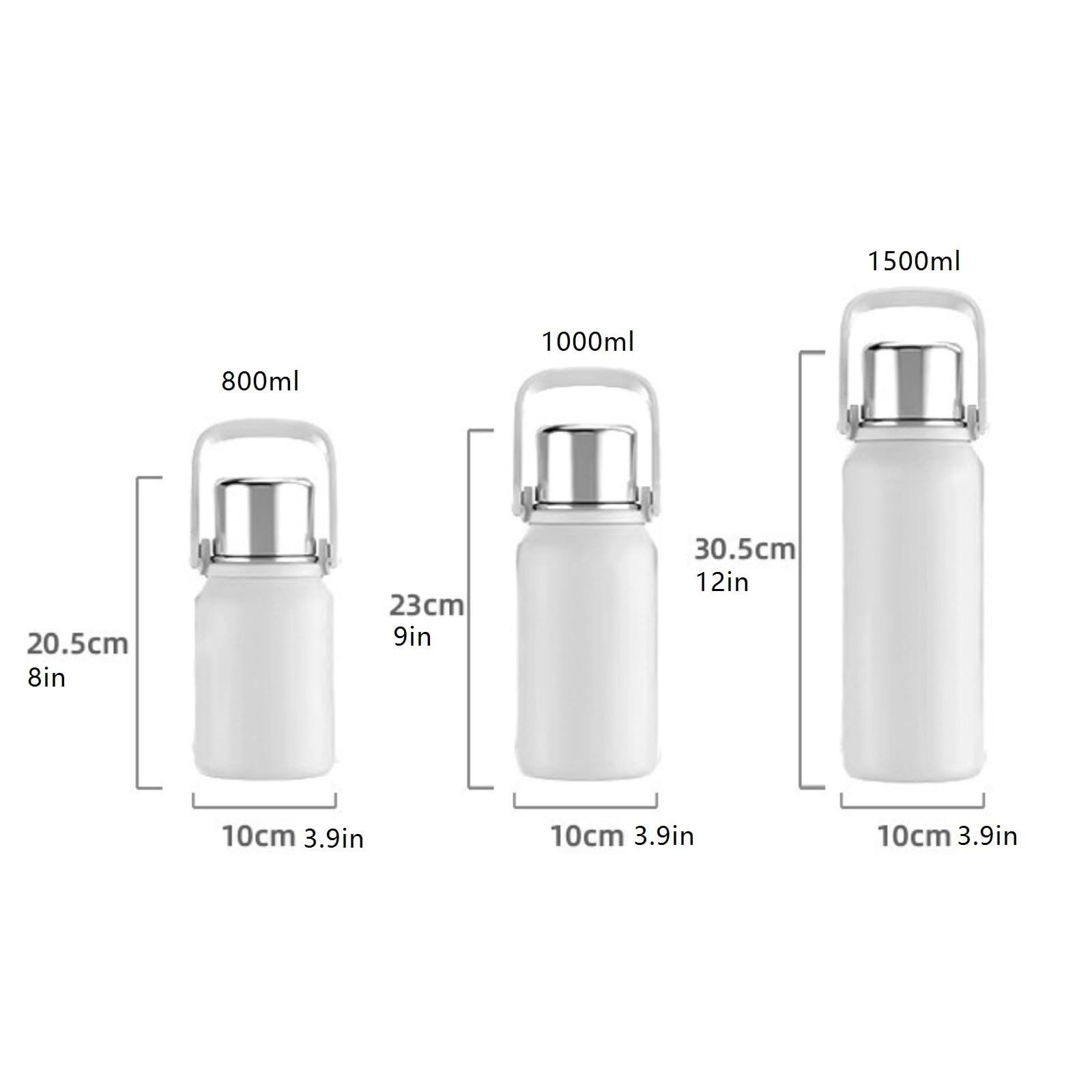Isolierflasche Edelstahl Isolierte Wasser Tasse Große Kapazität Tee Trennung Wärmflasche Outdoor Tragbare Wasser Flasche(Orange,800ml)